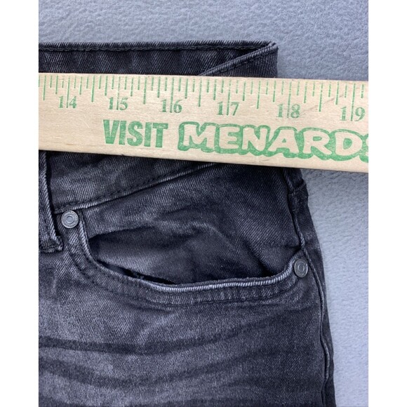 BooHoo Man Denim Jeans Men's Button Fly Black Distressed Hip Hop Size 38X32 - Picture 6 of 16